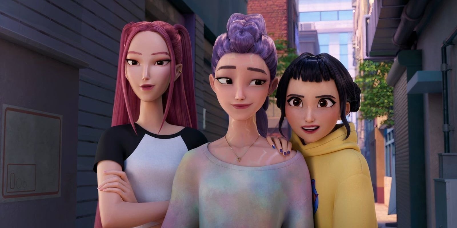 Mira, Rumi, and Zoey in the epilogue