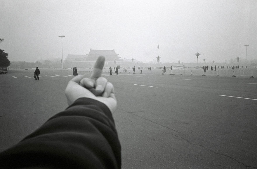 Fig. 10: “Study of Perspective, Tiananmen Square, Beijing, China, 1995”. © Ai Weiwei
